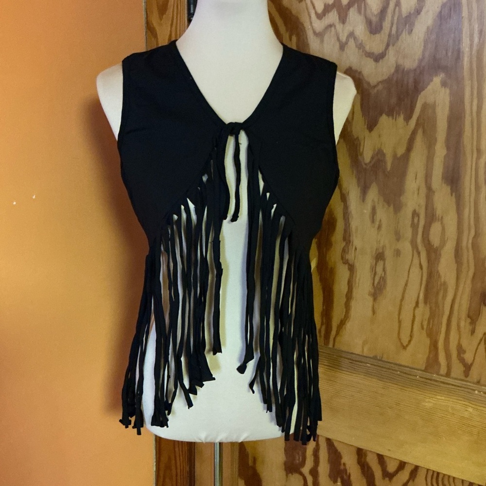 Grateful Dead The Wheel Fringed Vest - Picture 7 of 10